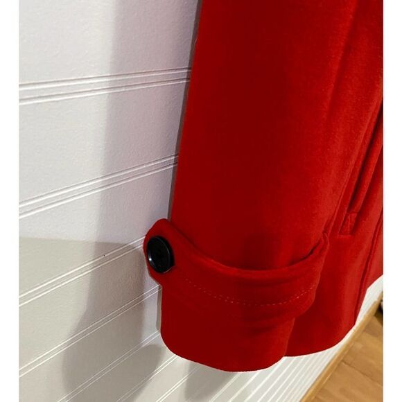 BCBGMAXAZRIA “Finn” Red Peacoat - Picture 8 of 9